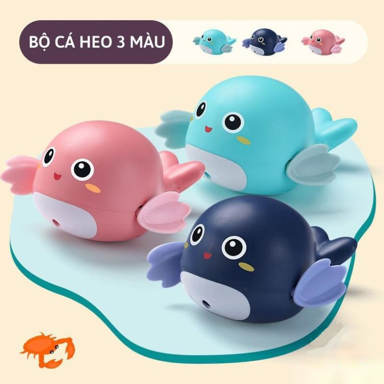 Đồ chơi nhà tắm cá heo bơi cho bé trong nhà tắm vặn cót đáng yêu đồ chơi cho bé dưới nước Đồ chơi trẻ em The world wallet store