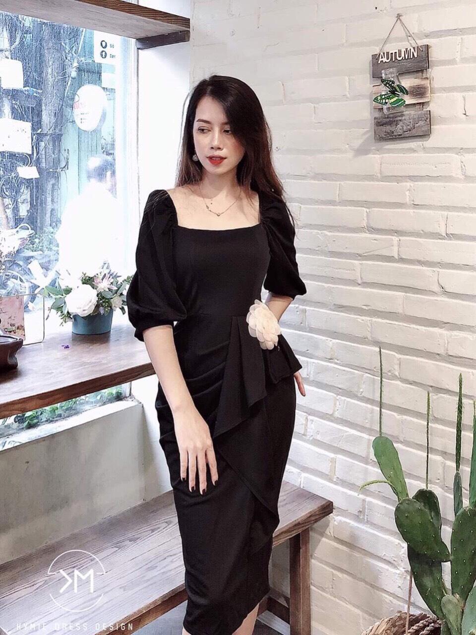 Đầm body dự tiệc tà bèo - kết hoa siêu sang chảnh vsg fashion