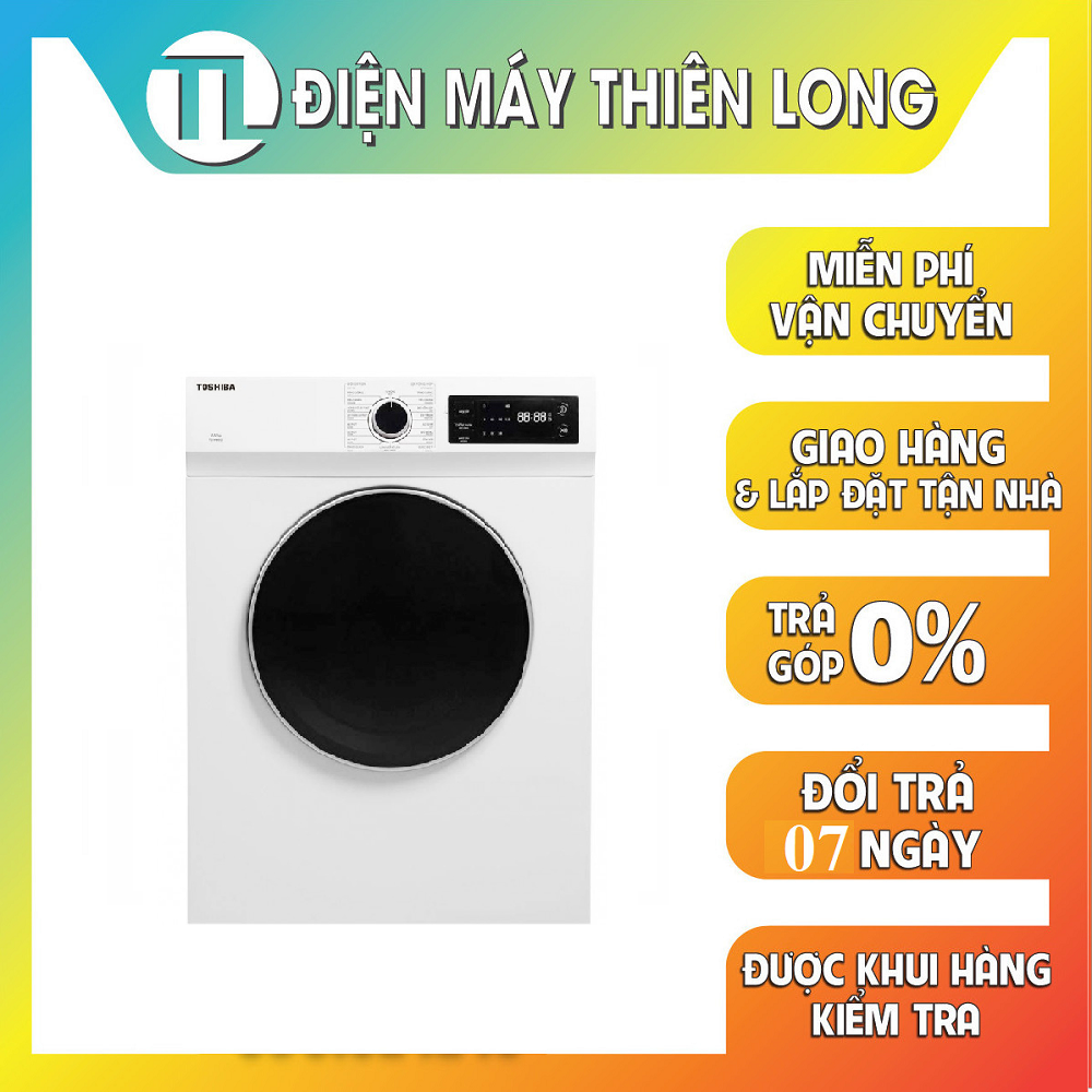 Máy sấy thông hơi Toshiba 7 kg TDH80SEV Chuyển động đảo chiều giúp quần áo không bị rối giảm nhăn tối đa