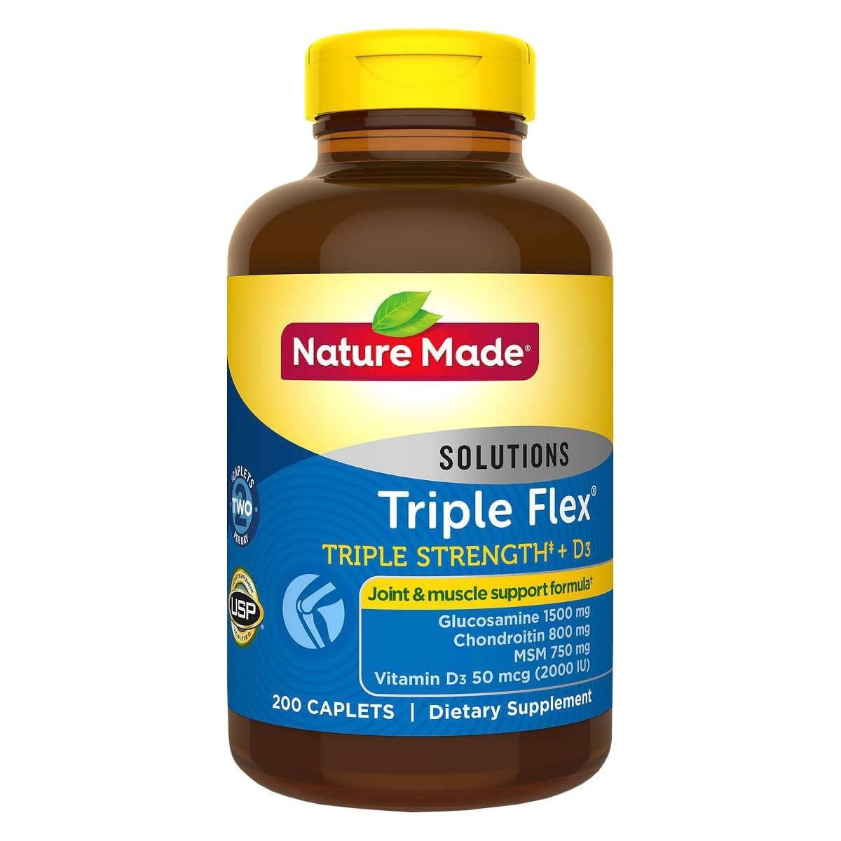Viên uống triple flex nature made chính hãng của mỹ, 200 viên