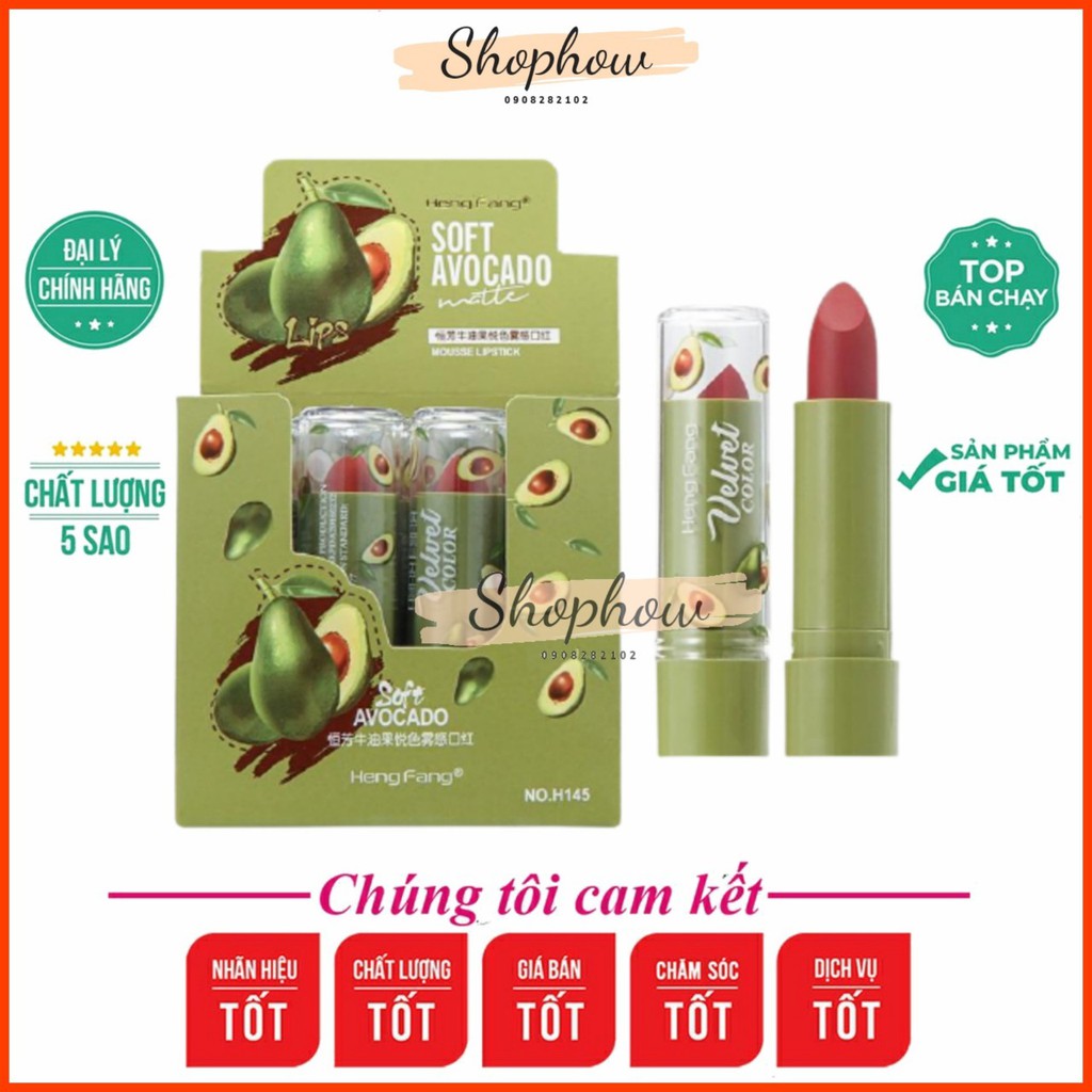 Son dưỡng môi Trái Bơ Hasaya Girl Soft Avocado lipbalm mềm môi hồng môi căng mịn