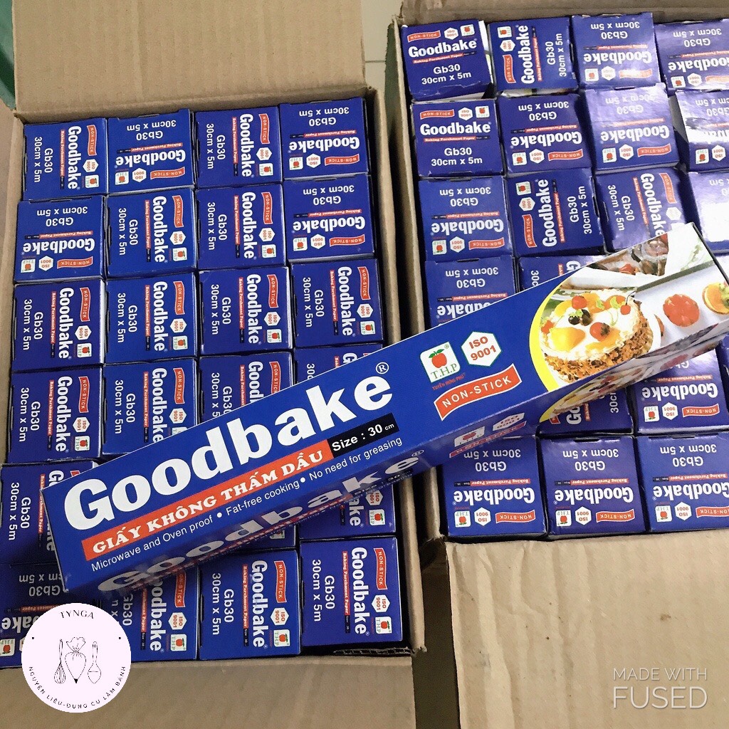 Giấy nến nướng bánh không thấm dầu chống dính Goodbake GB30 Kích Thước 30cmx5m