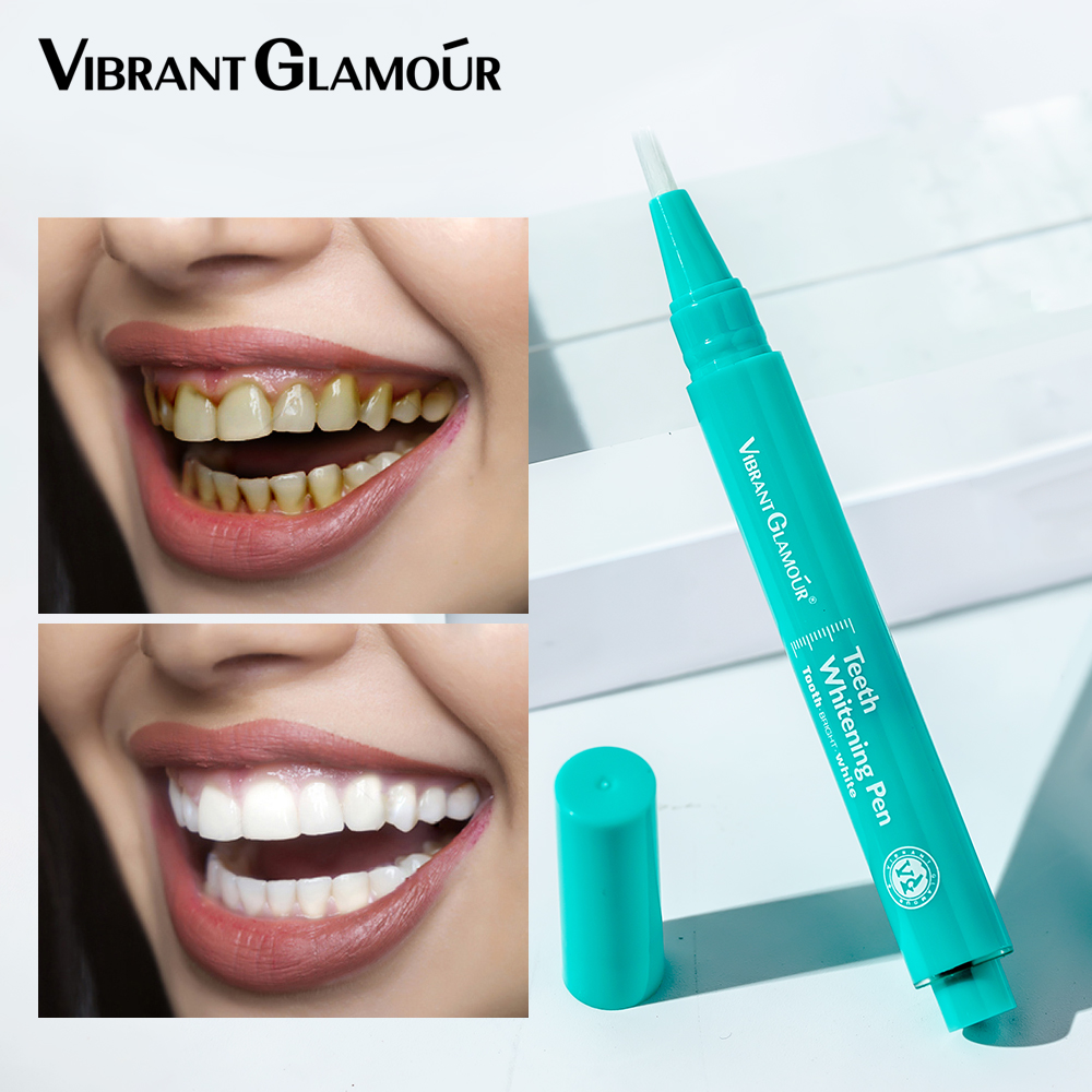 VIBRANT GLAMOUR Bút gel làm trắng an toàn giúp loại bỏ vết bẩn trên răng có dung tích 3 ml - INTL