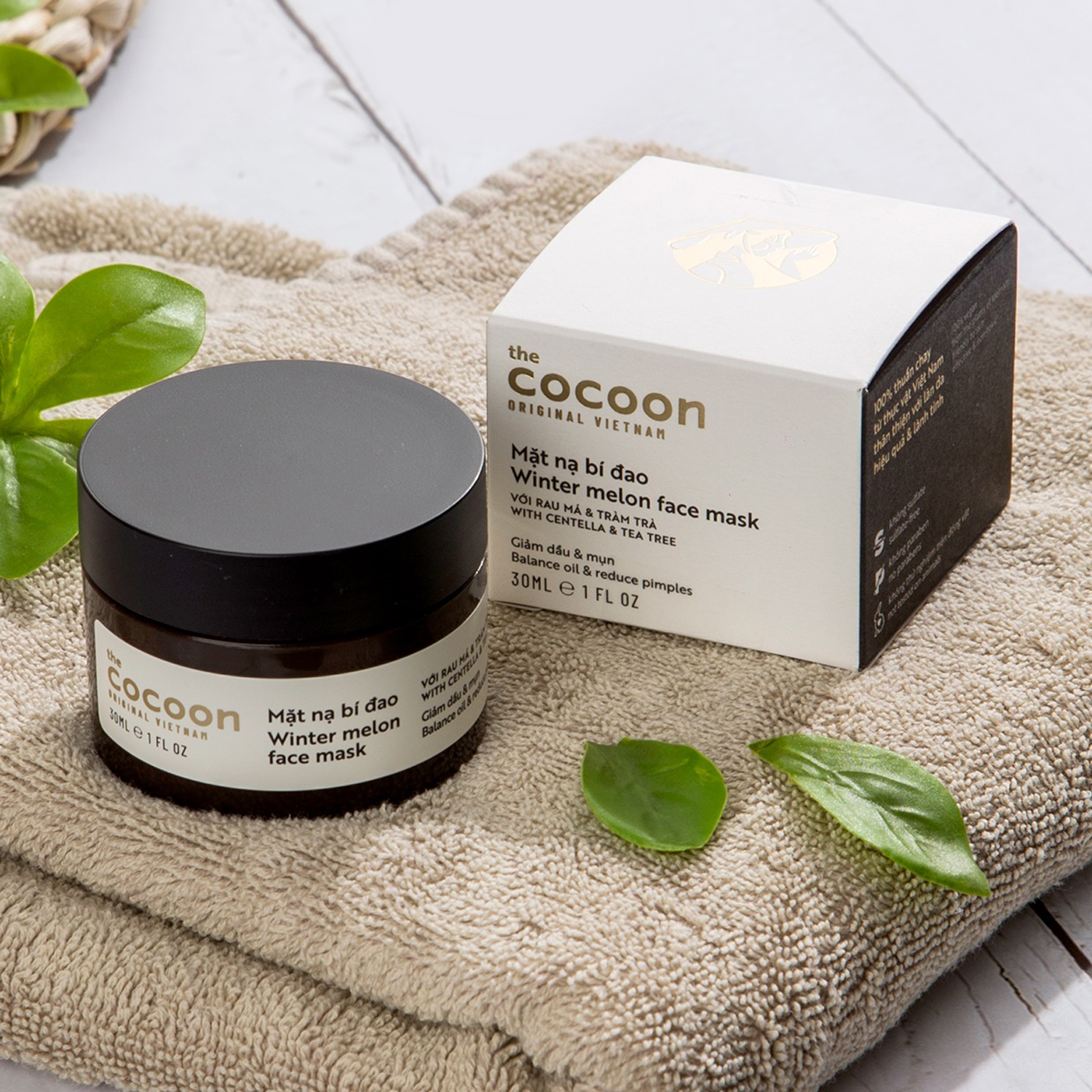 Mặt nạ bí đao Cocoon 30ml giảm dầu và mụn làm thông thoáng lỗ chân lông cấp ẩm cho da mang lại làn da mịn màng và căng bóng Mỹ Phẩm Sỉ Emer