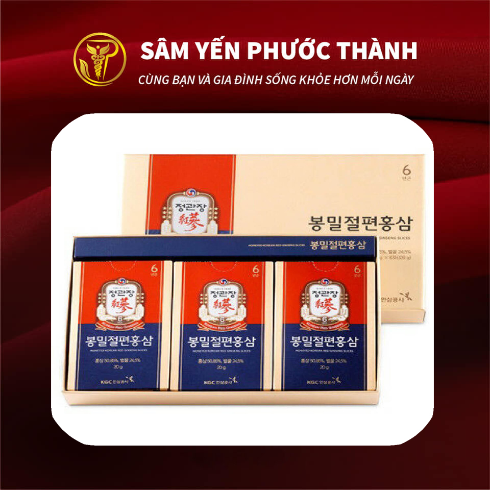 Hồng sâm tẩm mật ong kgc