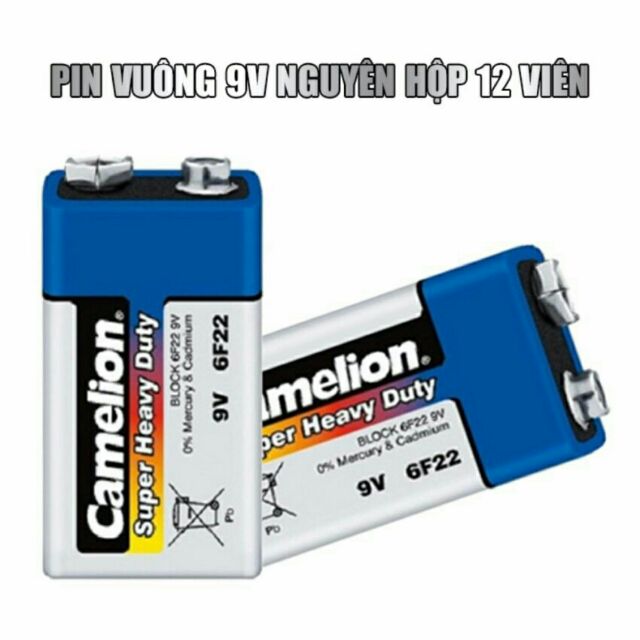 Pin vuông 9V camelion