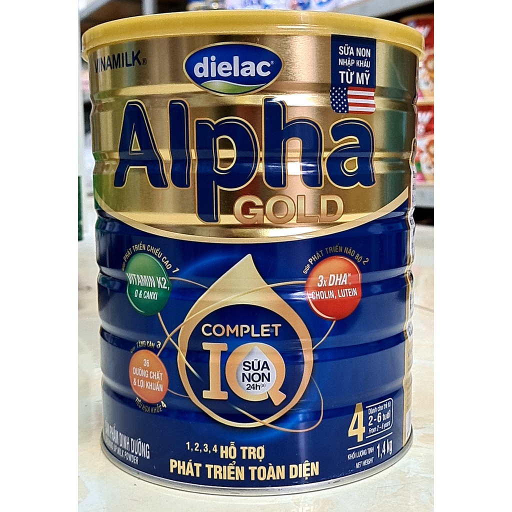 Sữa bột dielac alpha gold iq 4 1,5kg