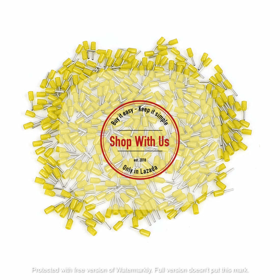 Đầu Cosse Kim Rỗng LT1 (100 cái/gói/màu) - Cosse Pin rỗng E1008 - Đầu cốt cho dây 1mm