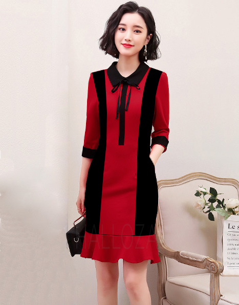 Đầm cho người mập, đầm đỏ big size, đầm dự tiệc big size
