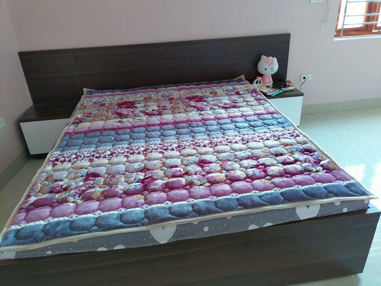 SALE-Thảm trải giường lông cừu 3 lớp siêu ấm, siêu mịn, không rụng lông-HÀNG BÔNG TẤM-KT-1M6X2M
