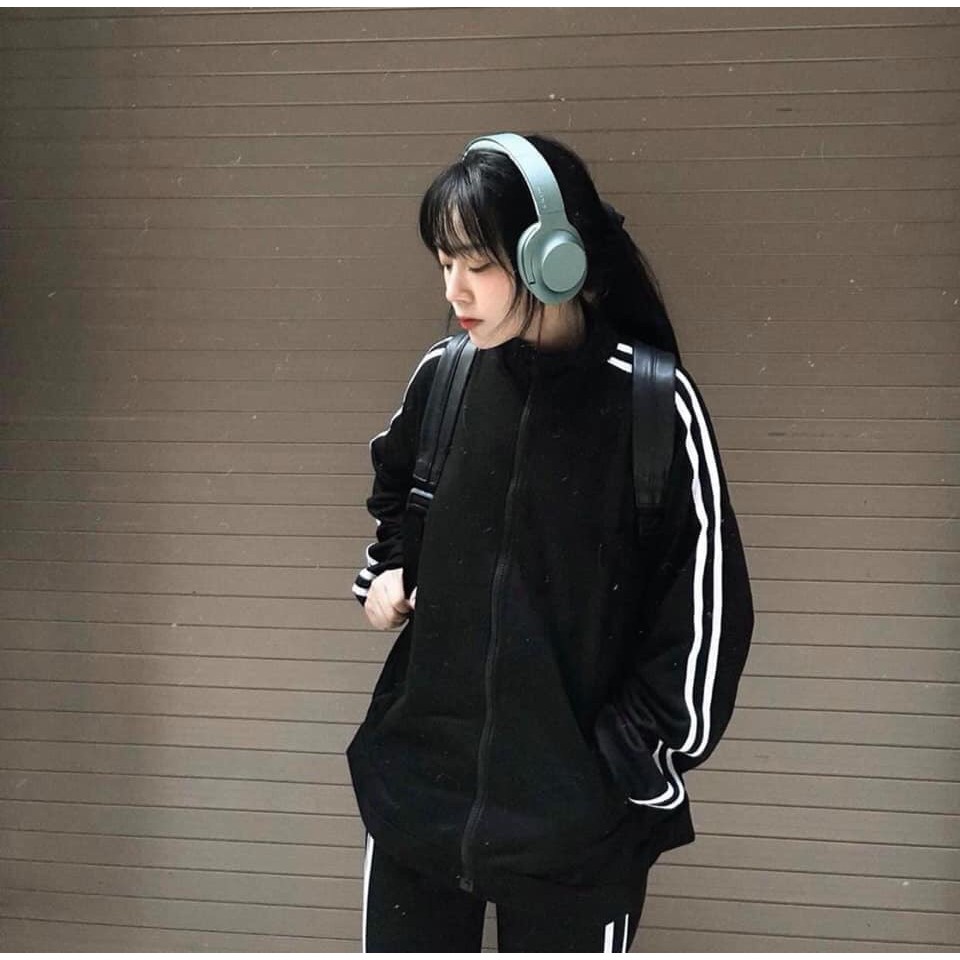 Áo khoác thể thao nam nữ chất nỉ cotton in chữ dass