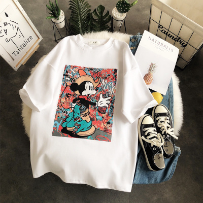 [CÓ ẢNH THẬT] Áo thun áo phông mickey hoạt hình cộc tay chất cotton xịn hàng Quảng Châu size M L