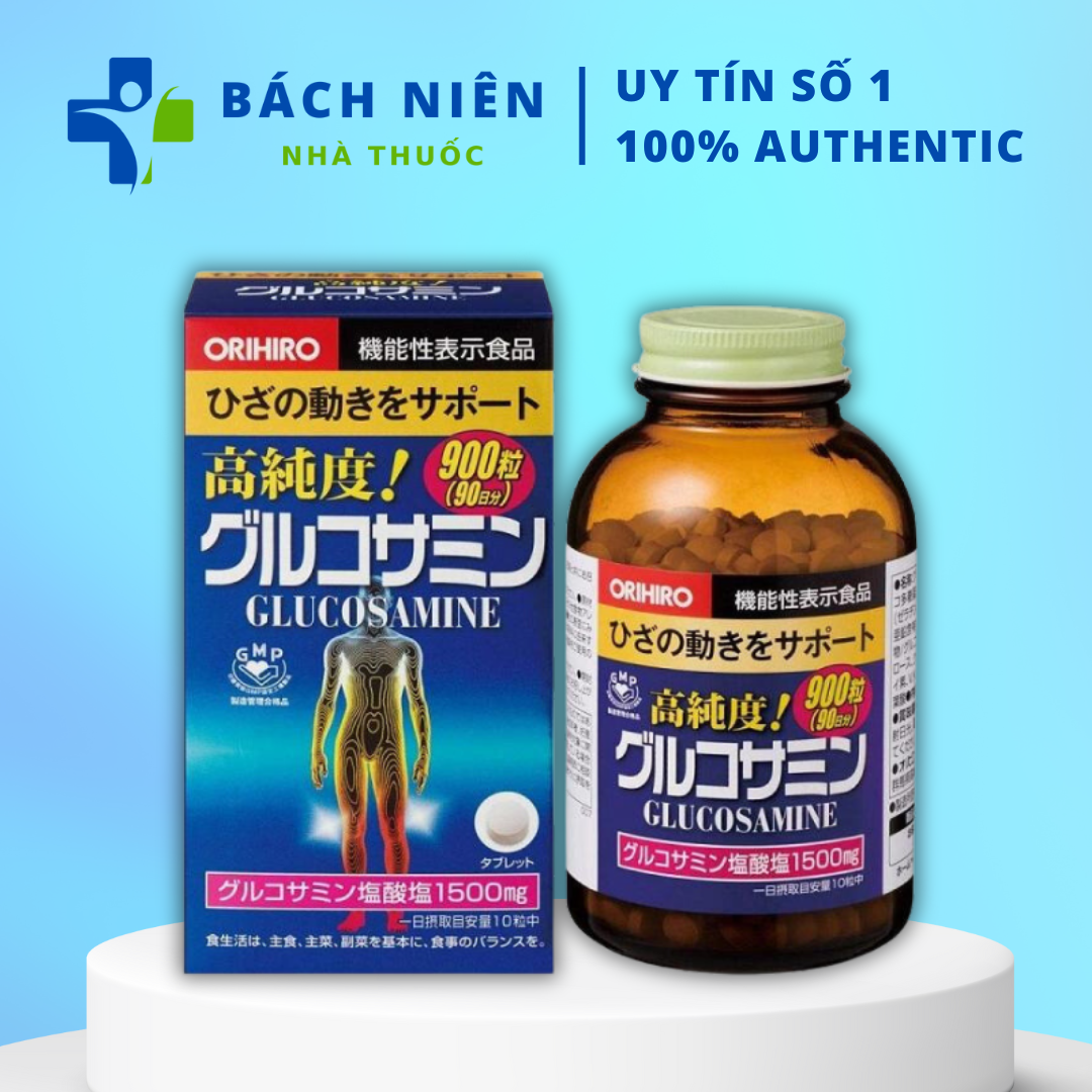 Glucosamine Nhật Bản 900 viên, Viên bổ khớp và giảm đau khớp Glucosamine Orihiro Nhật Bản