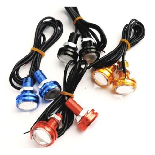 Đèn led xi nhan cúc áo màu đỏ giá 1 đôi