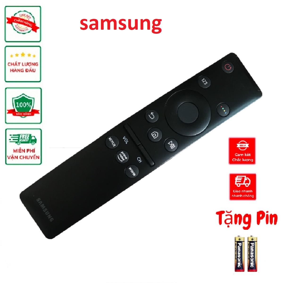Remote điều khiển tivi samsung 4k hàng mới 100%, bảo hành 6 tháng, tặng pin chính hãng dùng cho tất cả các dòng TV smart dùng được