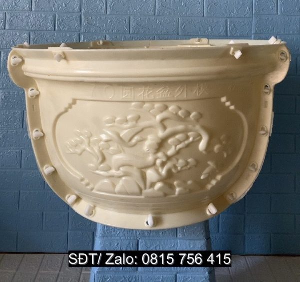 Khuôn chậu tròn 70cm (Không chân), đầy đủ lòng trong, đa dạng hoa văn, thi công dễ dàng
