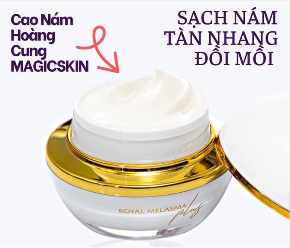 Cao Nám Hoàng Cung Royal Melasma Plus Magicskin Ngừa nám, tàn nhang Size Lớn 40g + tặng 10g  - Tặng Xịt Khoáng+bộ Mini