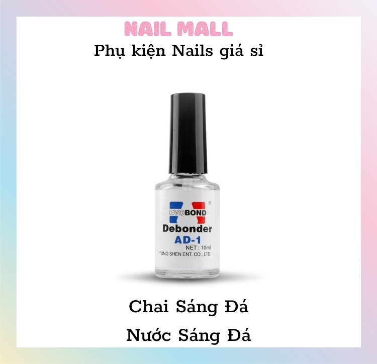 Nước sáng đá nail AD - tháo đá tháo móng nail 10ml HN20