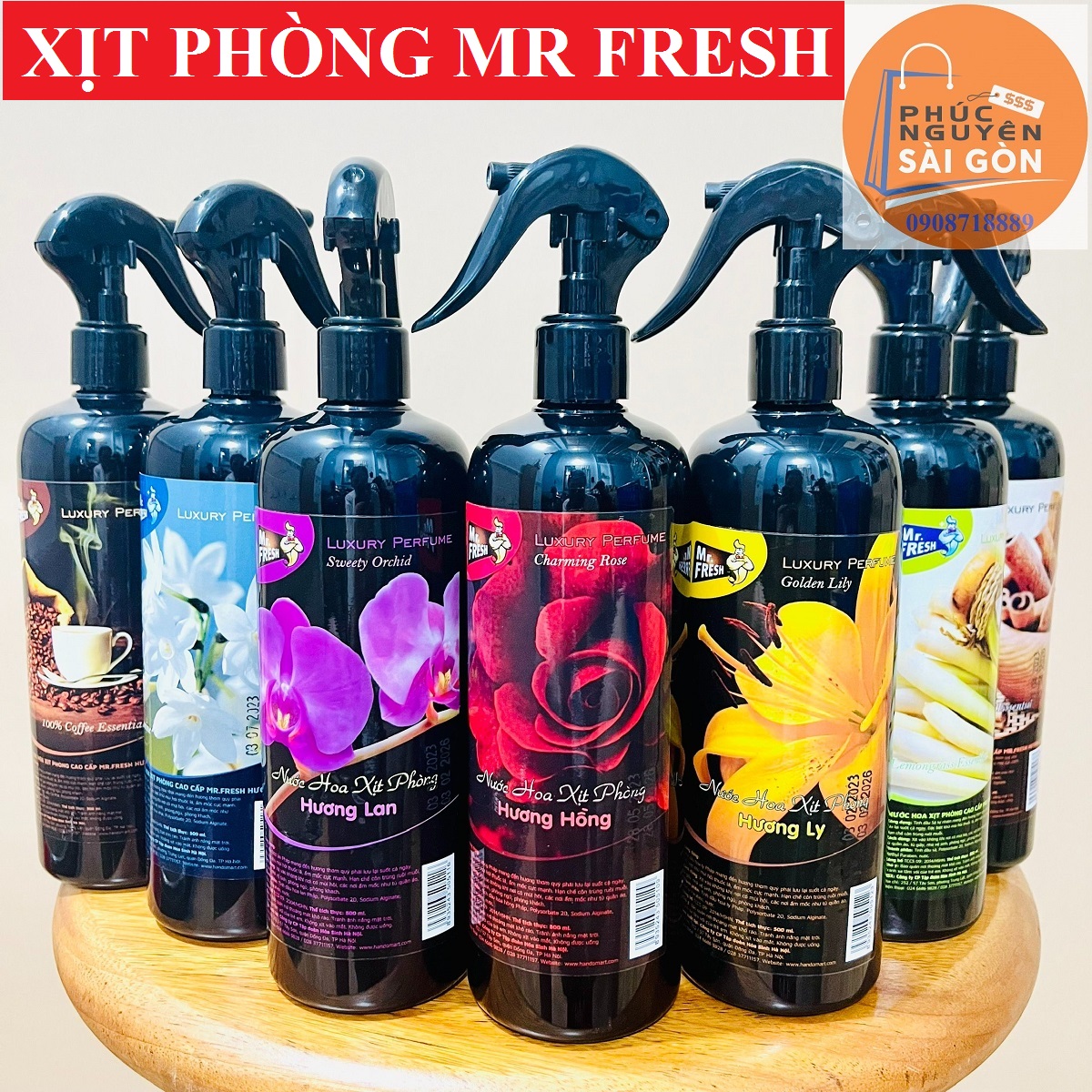 Chai xịt phòng khử mùi tinh dầu Nước hoa cao cấp Paris by night 500ml PNS435