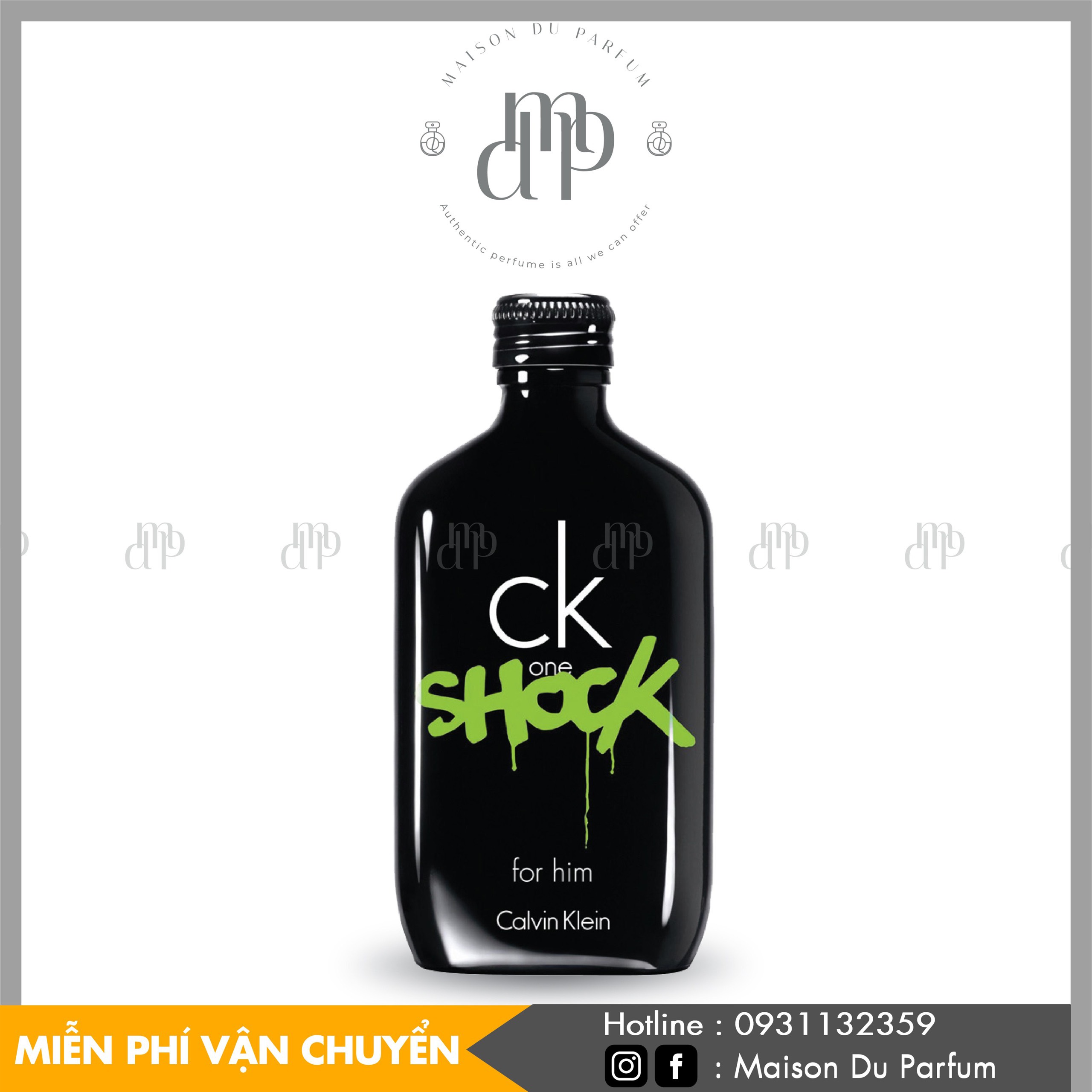 ⚜️travel size] nước hoa nam calvin klein ck one shock him - chính hãng - maison du parfum
