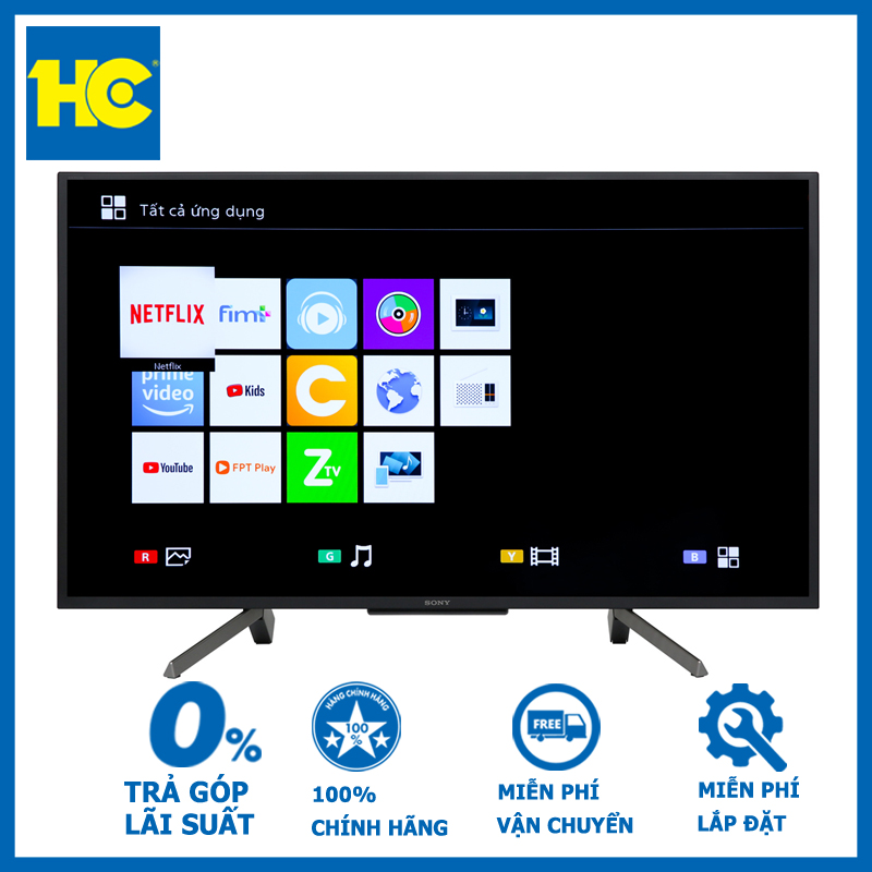 Smart tivi sony 43 inch full hd kdl-43w660g - bảo hành 2 năm - miễn phí vận chuyển & lắp đặt