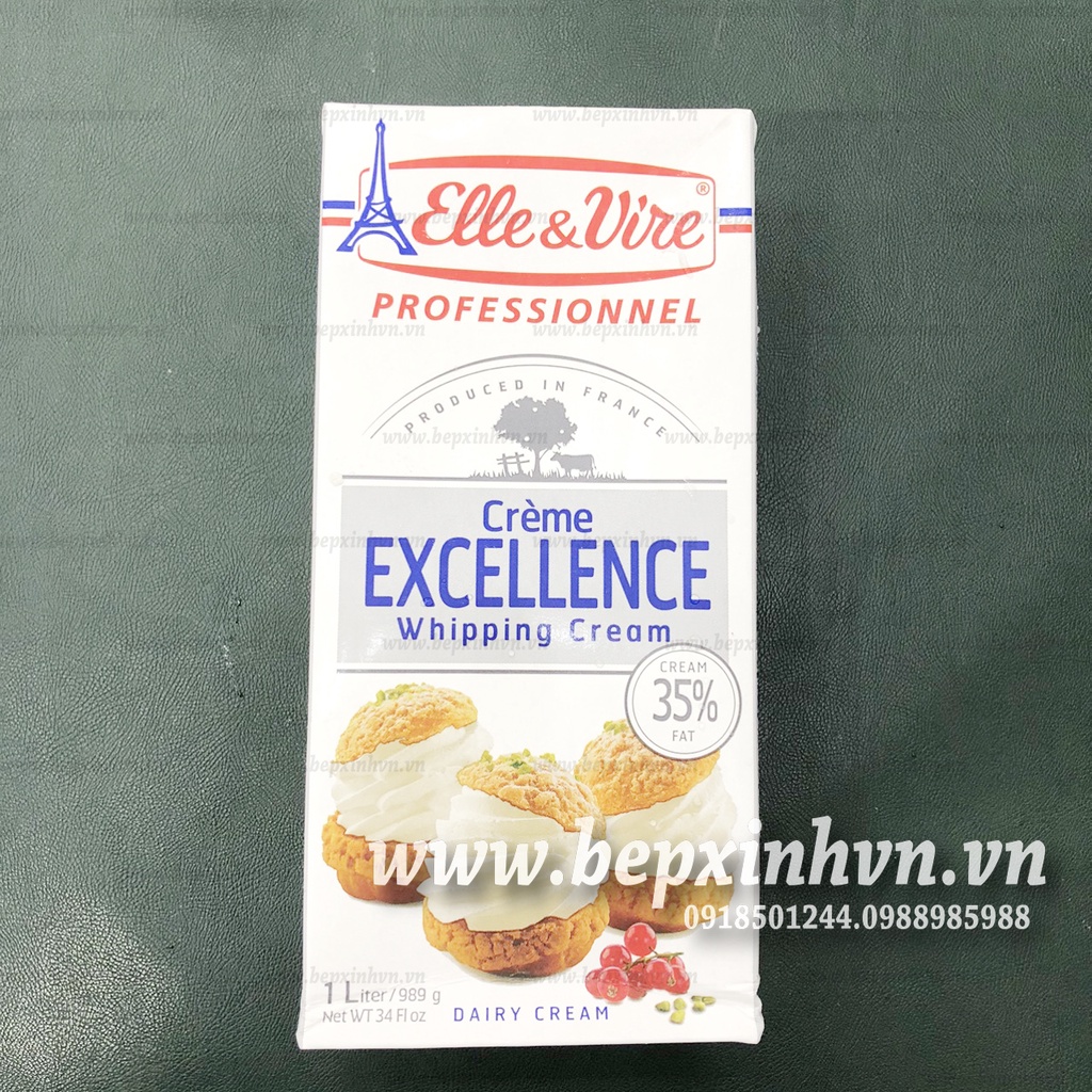 Whipping Cream Elle & Vire 35% béo 1L