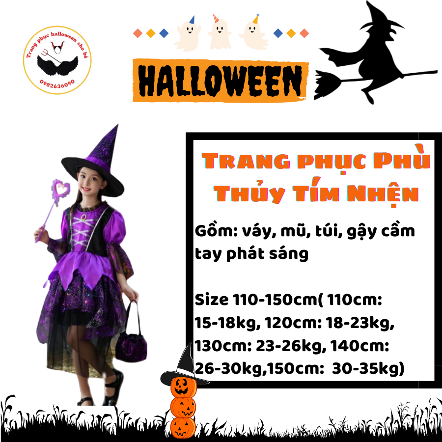 Mua 1 Bộ Trẻ Em Bé Gái Phù Thủy Trang Phục Hóa Trang Halloween Lưới Nữ Tay  Ngắn Cổ Tích Đầm Nón Dây Lưng Găng Tay Đảng Vai Trò Chơi bộ Trang