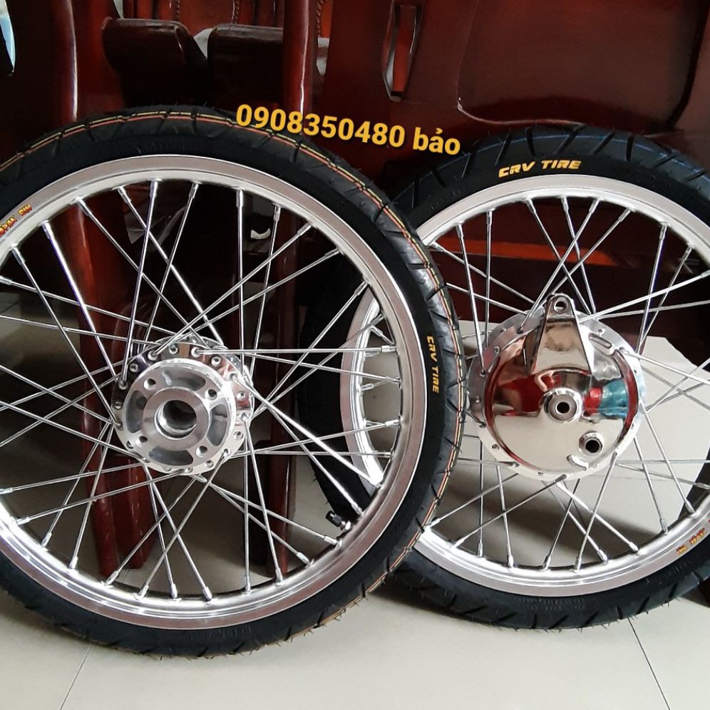 BÁNH căm EXCITER đời 2010 và SIURUT niềng nhôm BANZAI trước sau 1.4 full vỏ CRV TITE gai như hình