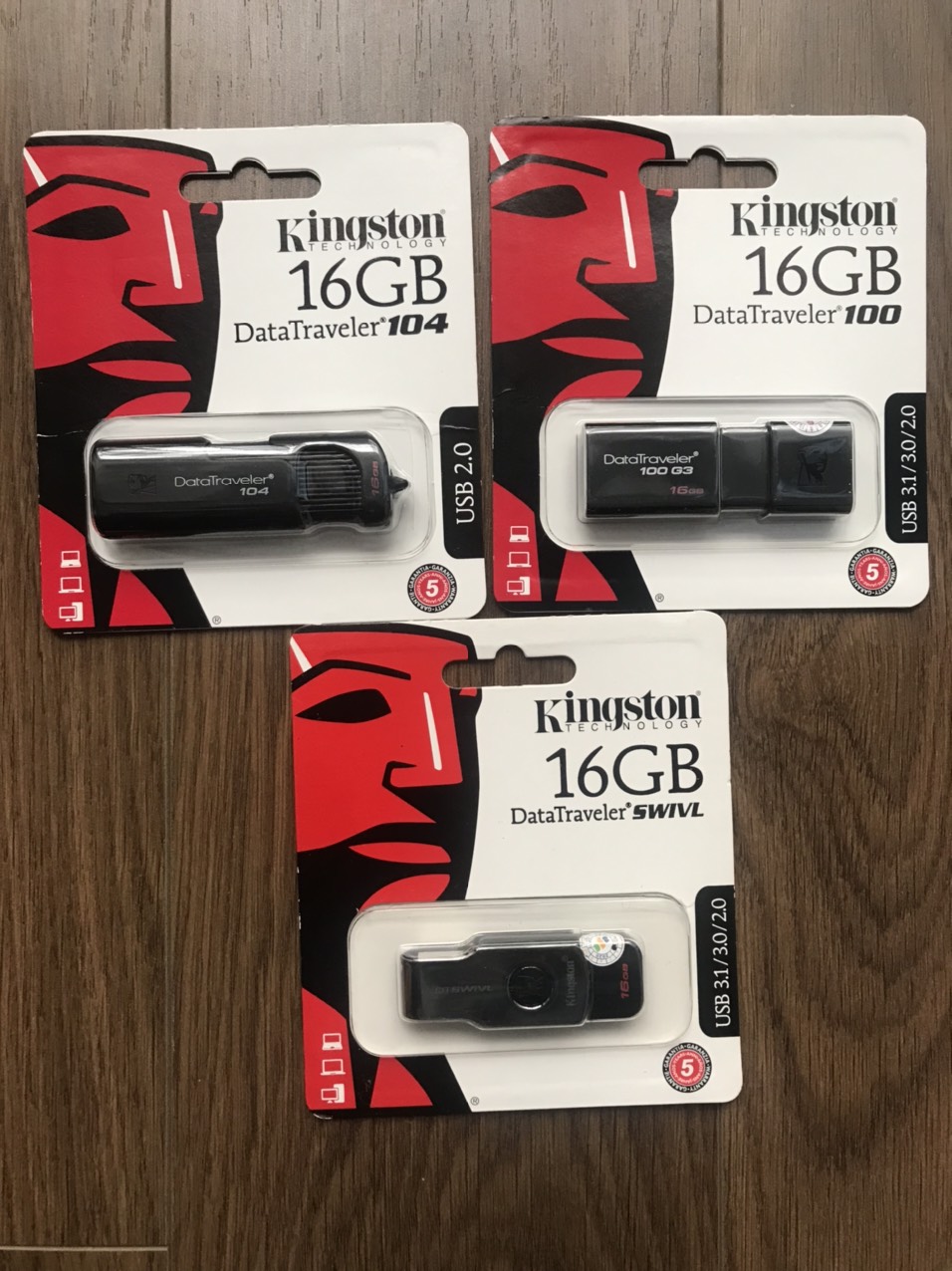 USB KINGSTON DATATRAVELER100G3/104/SWIVL 16GB / đủ dung lượng VTH Like