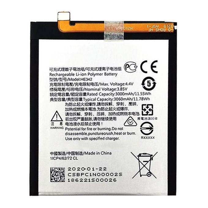 Pin Nokia 5.1 Plus/ Nokia 6.1 Plus/ Nokia X5/ Nokia X6 (TA-1116/ TA-1099/ HE342) zin phụ kiện