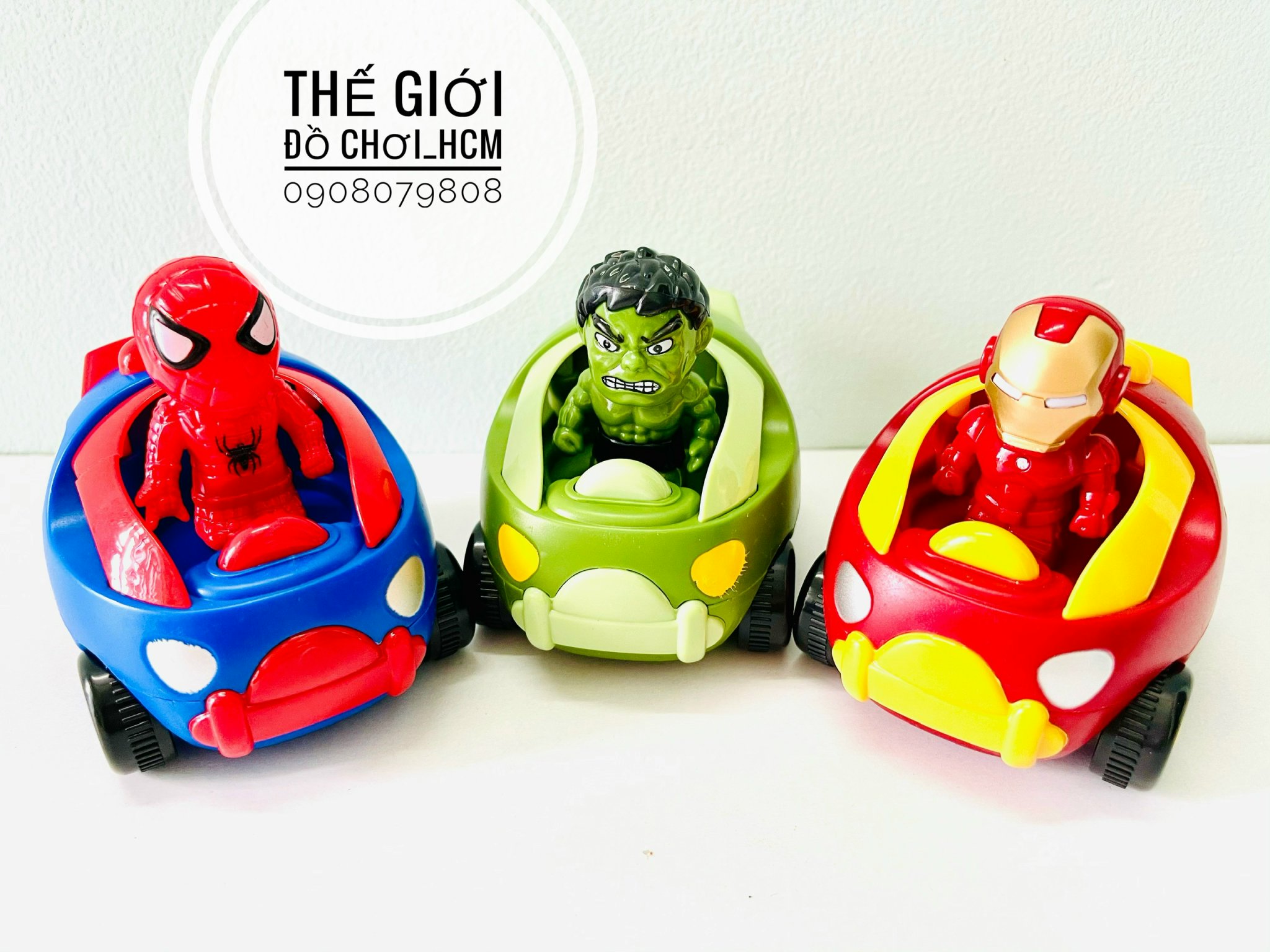 [CHẠY ĐÀ CỰC MẠNH] Đồ chơi xe ô tô bánh trớn chở các siêu anh hùng hoạt hình dành cho các bé thích khám phá xe mô hình