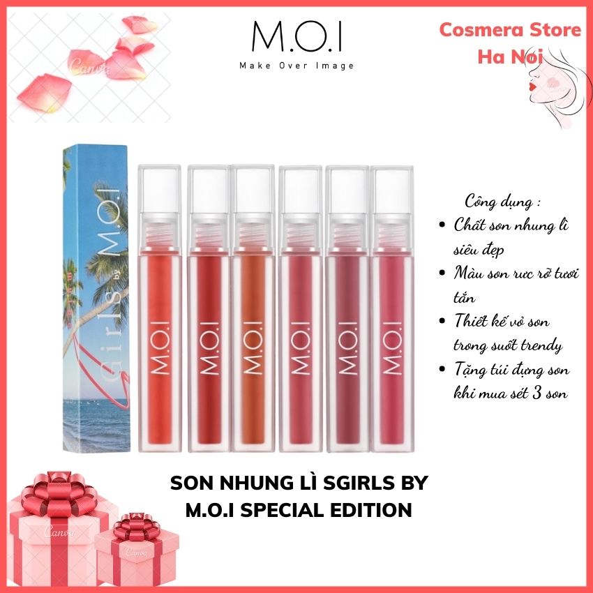 Son kem lì sgirls summer moi chất son nhung lụa đặc biệt