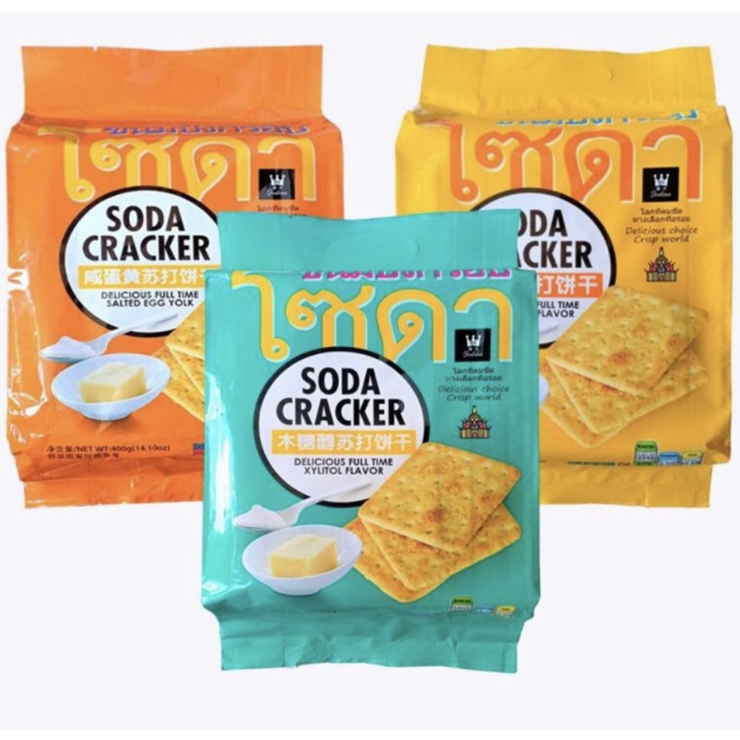 [Bánh ăn kiêng giảm cân]BÁNH QUY MẶN SODA CRACKER THÁI LAN 400G