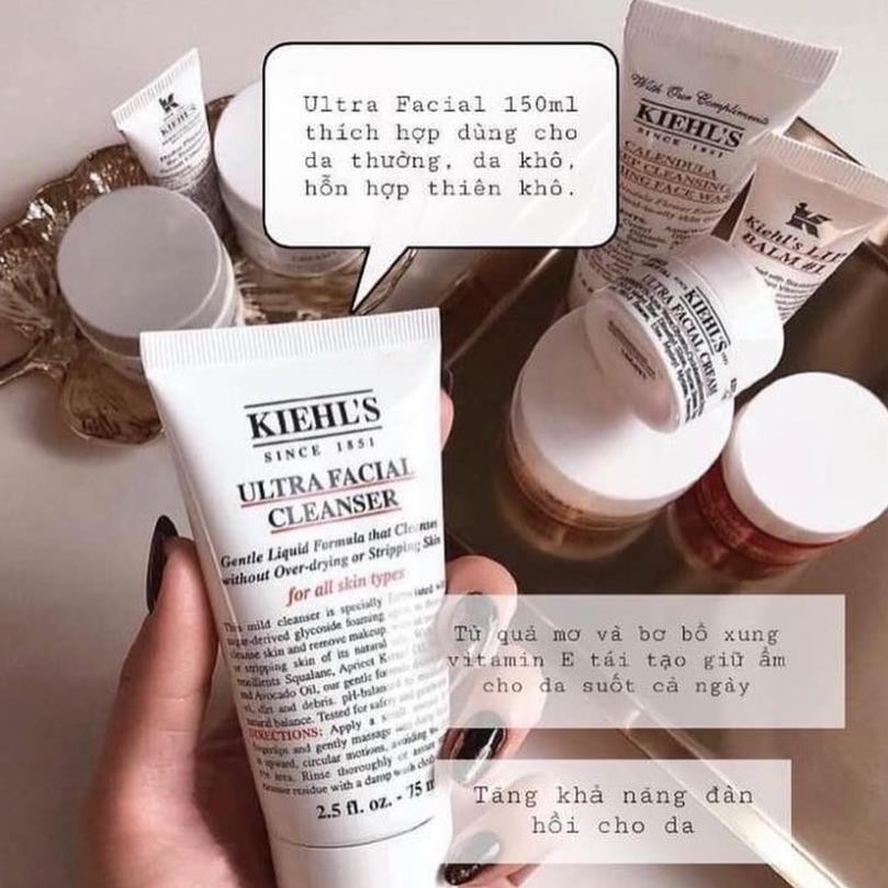 Sữa rửa mặt kiiehl's ultra facial cleanser 30ml - 75ml - 150ml