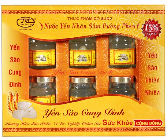 Yến sào Cung Đình nhân sâm 15% yến tổ ( 70ml / lọ)