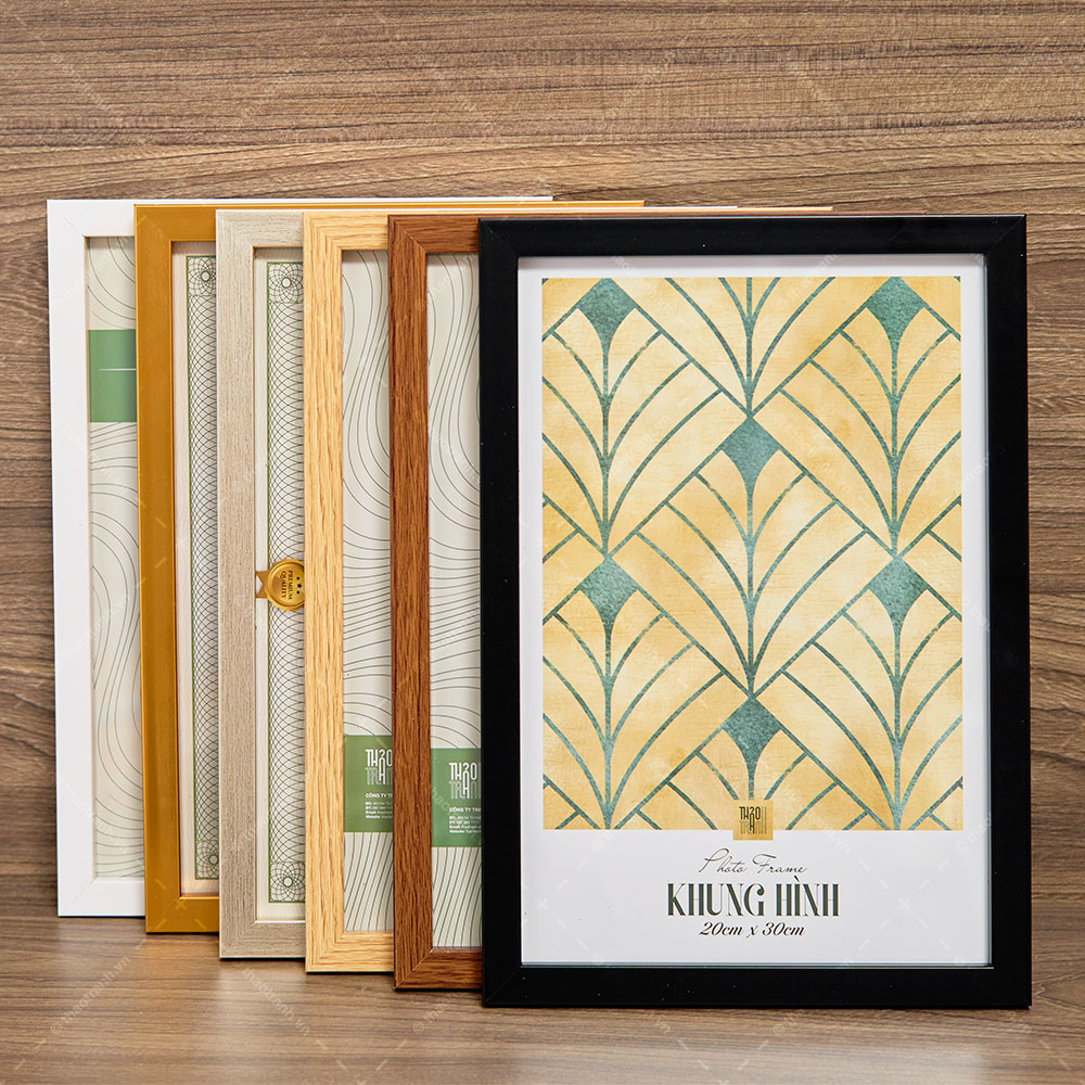 Khung Hình 20x30cm, Khung Ảnh Treo Tường - Mặt Mica Trong Suốt Sang Trọng