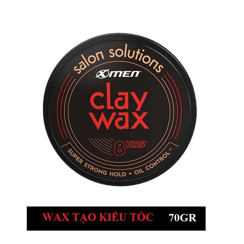Wax tạo kiểu tóc X-men for Boss Clay Wax Salon Solutions 70gr - Chuẩn salon, kiềm dầu, giữ nếp trong 8h, dành cho tóc cứng