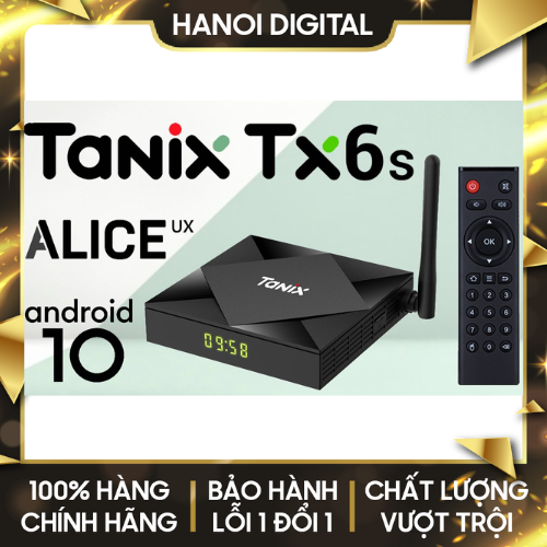 Android tv box tx6 ram 4gb rom 32gb android 10 new version 2024 - hàng chính hãng