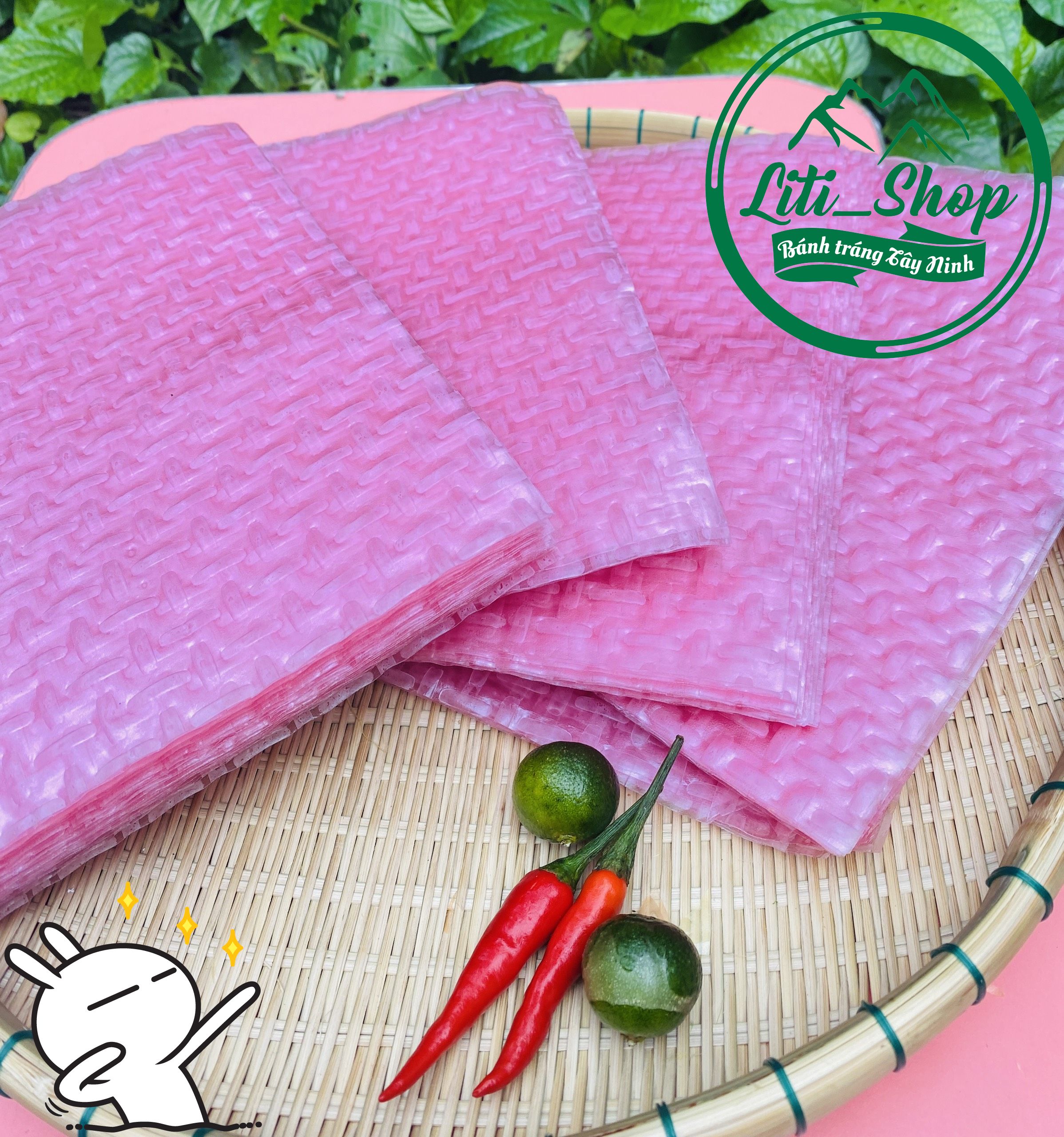 Bánh tráng Vuông hương Thanh Long 500Gr