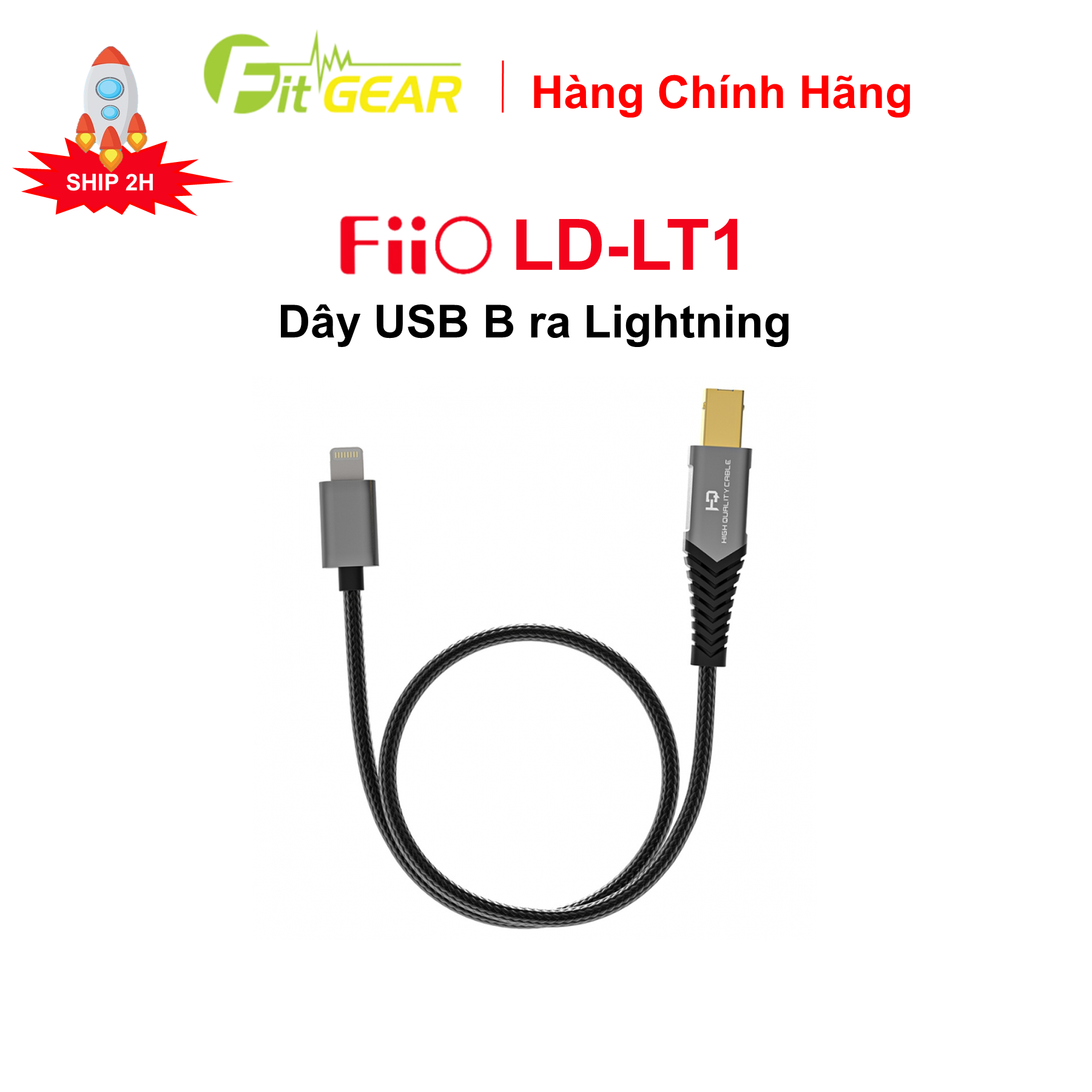 Dây usb b ra lighting fiio ld-lt1