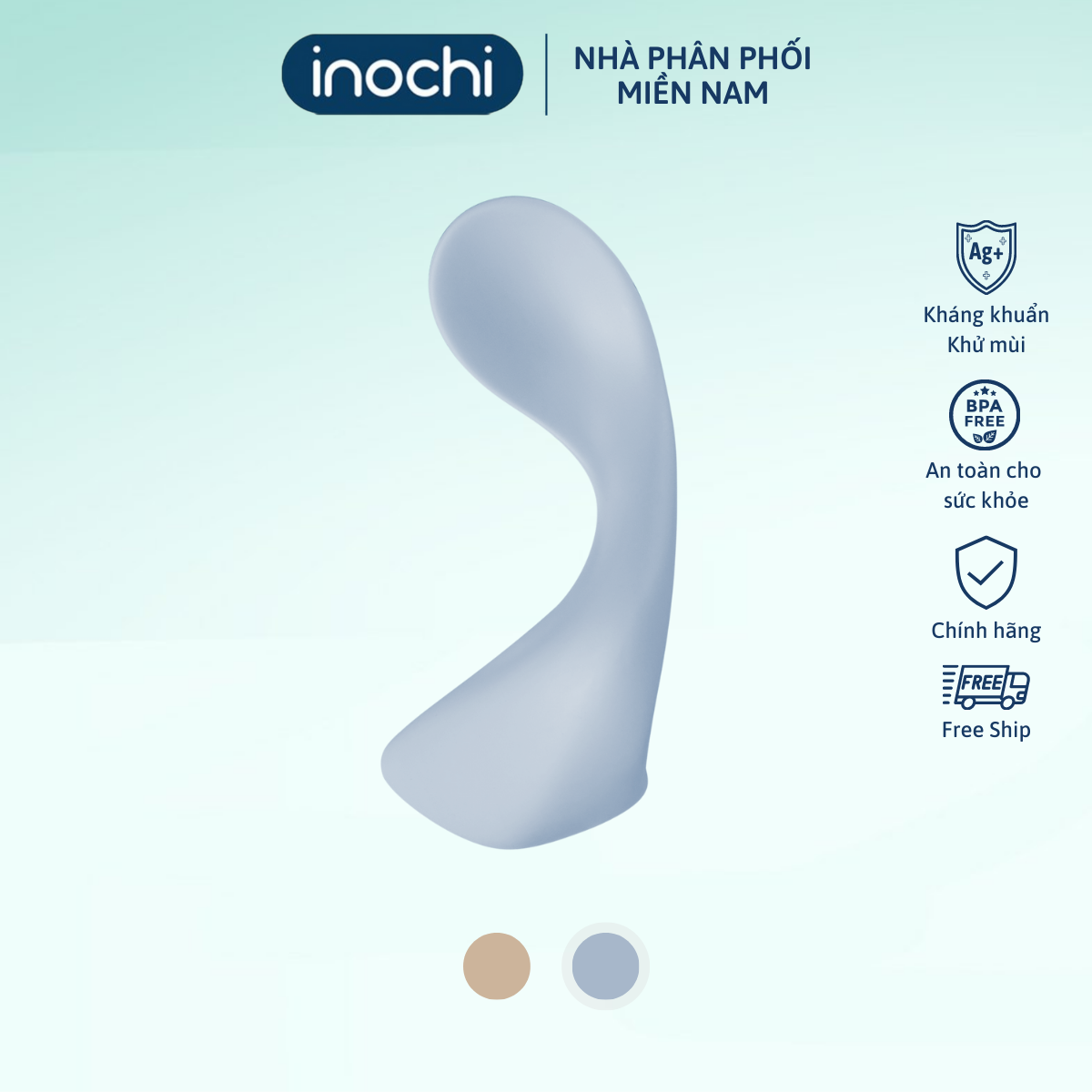 Thìa cong tập ăn Amori - Giao màu ngẫu nhiên