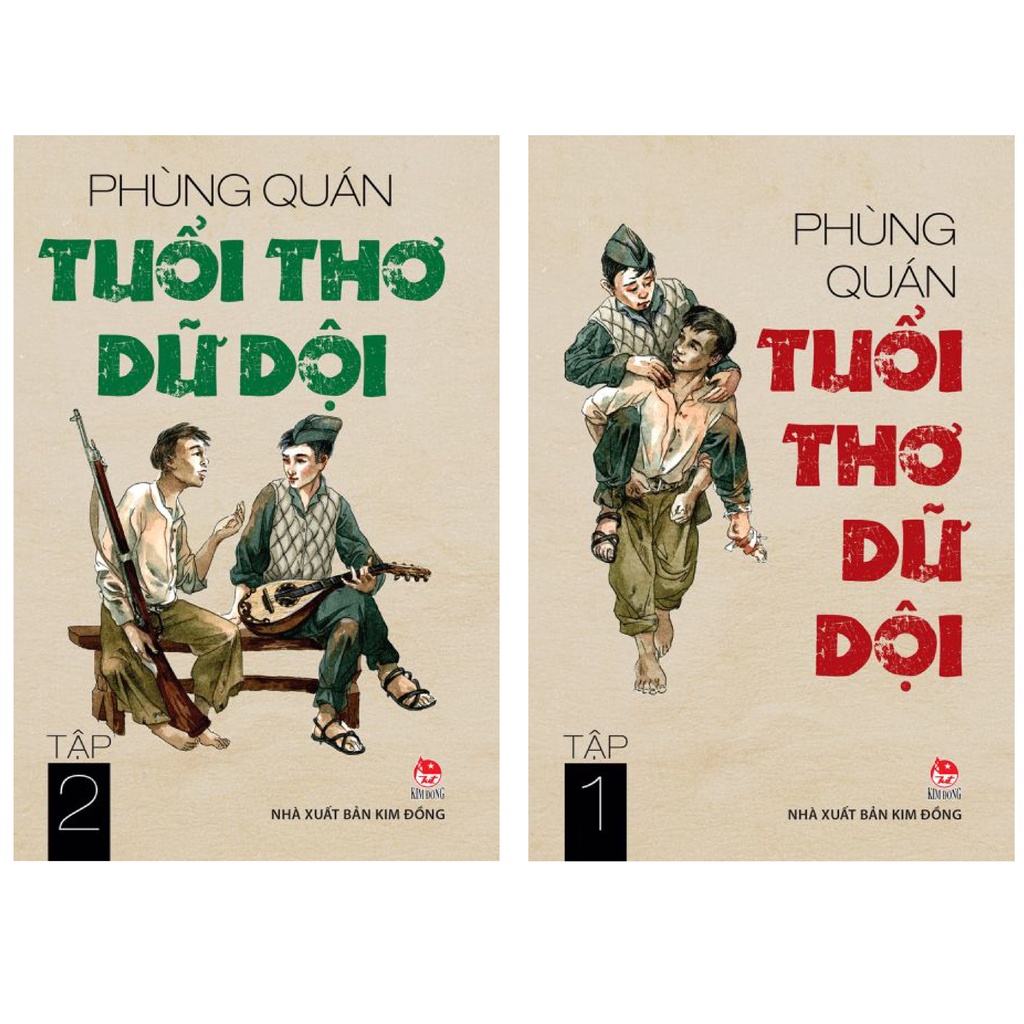 Sách - tuổi thơ dữ dội - trọn bộ 2 tập - phùng quán - nxb kim đồng