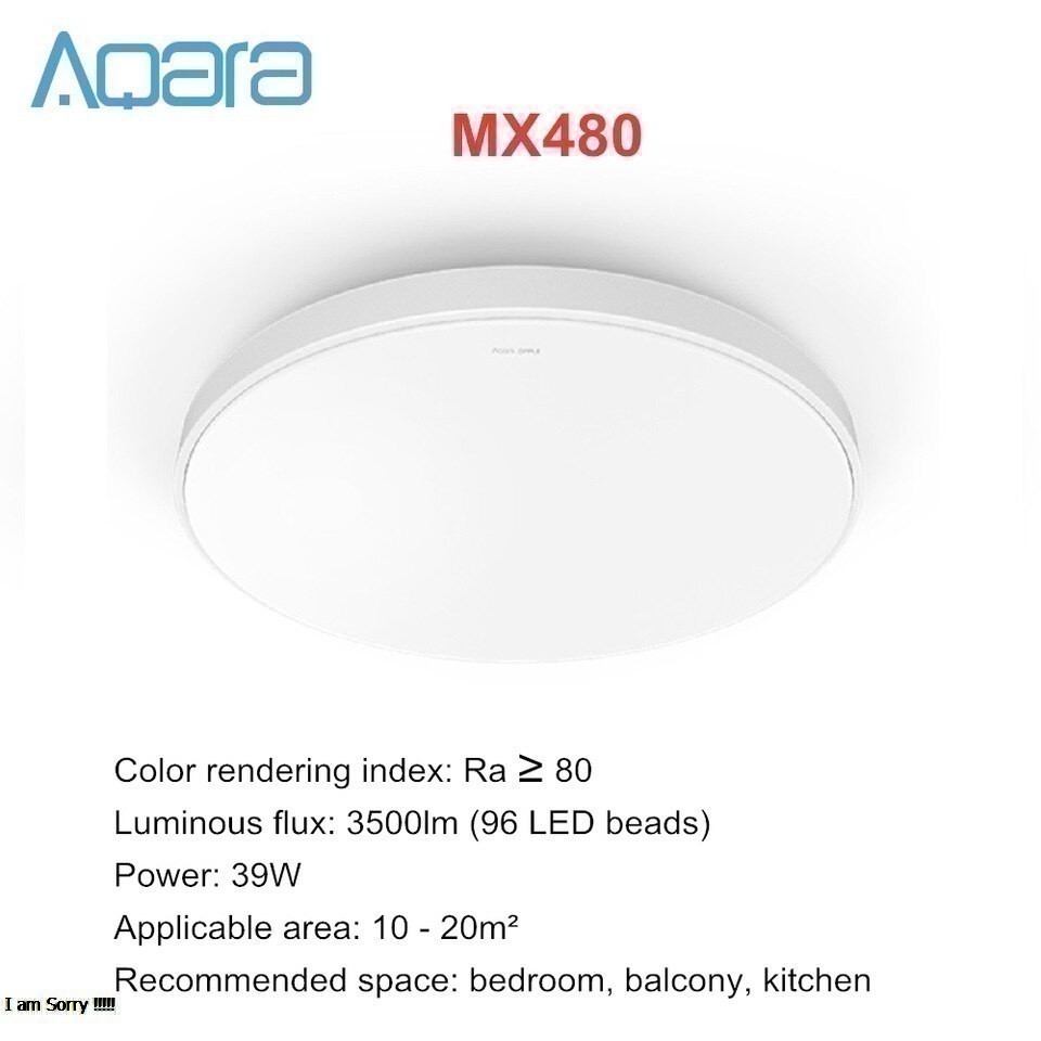 Đèn ốp trần LED thông minh Xiaomi Aqara Opple MX480, 4 Chế Độ Chiếu Sáng, điều khiển ánh sáng qua app Apple Homekit hoặc công tắc dimmable, SHS Vietnam