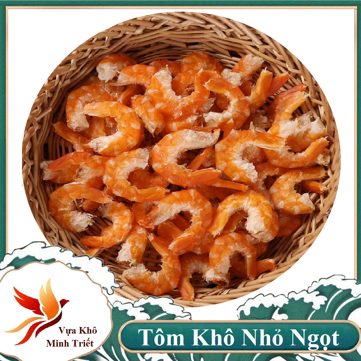 TÔM THẺ CÀ MAU 1KG VỰA KHÔ MINH TRIẾT Thịt tôm khô đúng chuẩn và ngon vị ngọt từ tự nhiên, thịt rất săn chắc.