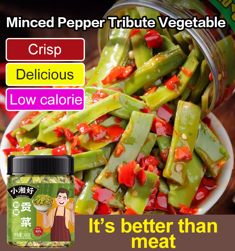 Chopped Pepper and Gong Cai