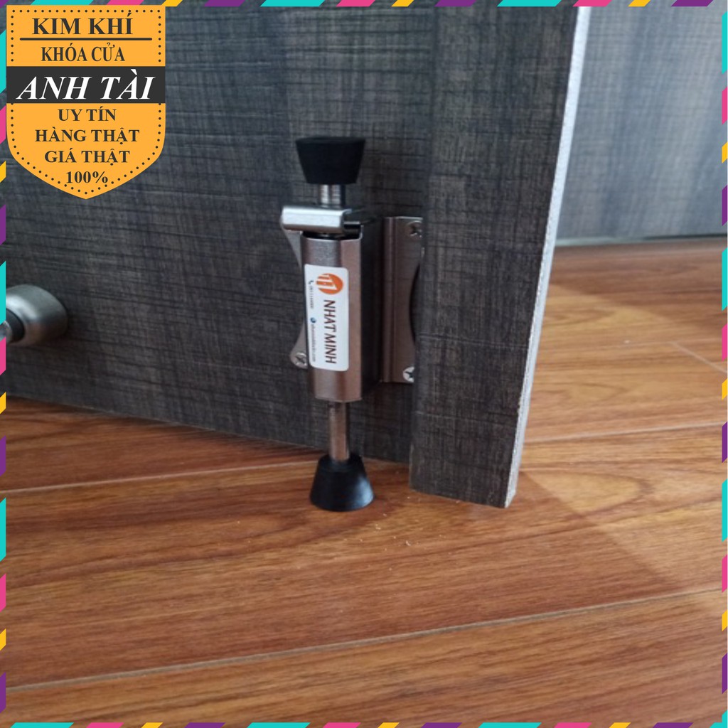 Chân hãm cửa inox 304, chân chống giữ cửa chính đạp thông minh bản mới 2023 có lẫy hãm mở nhanh cực chắc