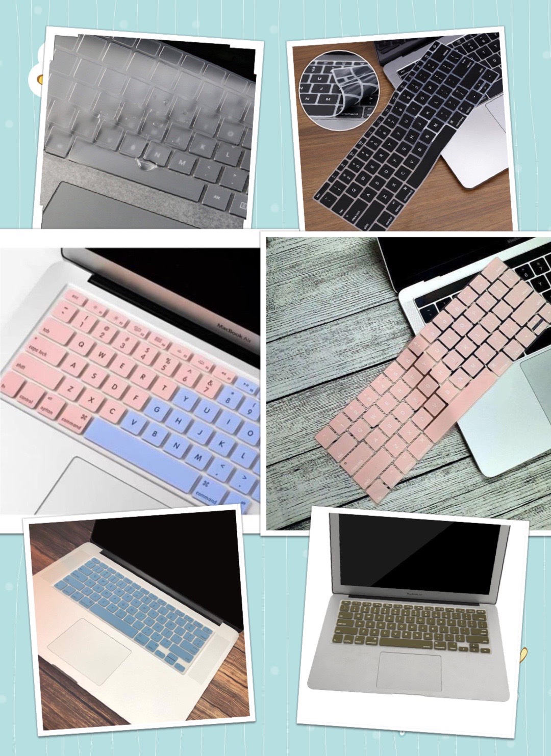 Phủ phím silicon đủ màu cho macbook 11/ 12/ 13/15inch bản quốc tế