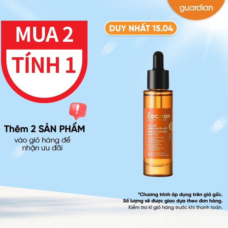 Tinh Chất Cocoon Nghệ Hưng Yên Turmeric Serum Sáng Da & Mờ Vết Thâm 30ml