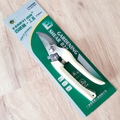 Kéo Cắt Cành Lưỡi Cong Berrylion Cán Trắng