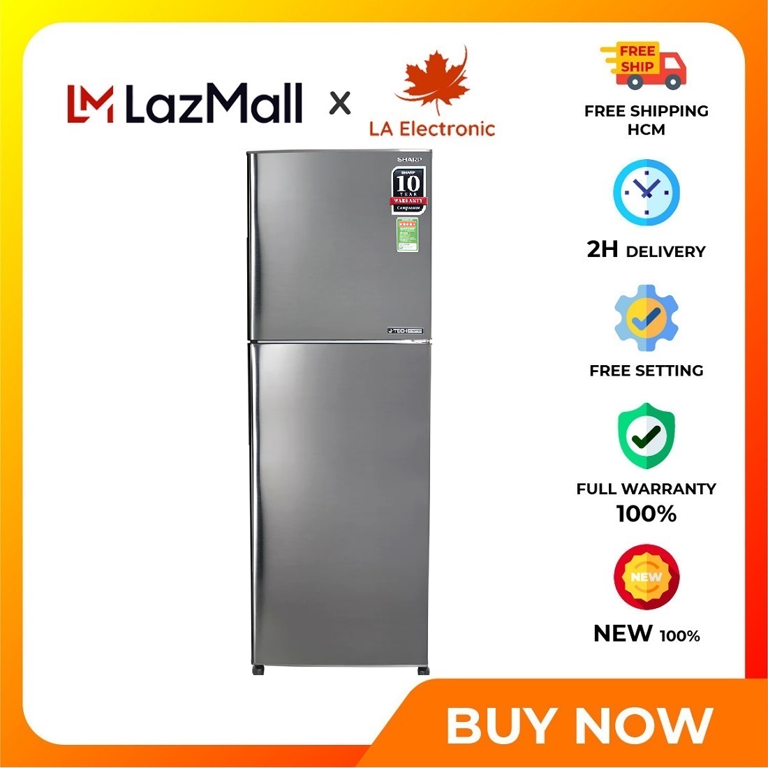 Trả Góp 0% - Tủ lạnh Sharp Inverter 224 lít SJ-X251E-DS - Miễn phí vận chuyển HCM - Inverter tiết kiệm điện. Công nghệ kháng khuẩn khử mùi:Bộ lọc với các phân tử Ag+Cu Công nghệ bảo quản thực phẩm:Ngăn rau quả cân bằng độ ẩm